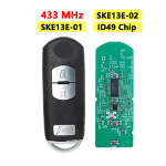 Mazda 433 MHz FSK  ID49 Chip PCF7953P FCC: WAZSKE13D01