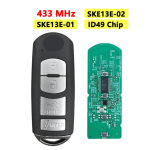 Mazda 433 MHz FSK  ID49 Chip PCF7953P FCC: WAZSKE13D01