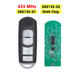 Mazda 433 MHz FSK  ID49 Chip PCF7953P FCC: WAZSKE13D01