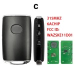 Smart Key For Mazda 3 CX-30 2019-2021 Keyless Remote PN BCKA-675RYA FCCID WAZSKE11D01 315Mhz 6A Chip