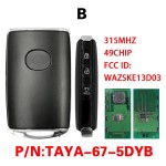 Aftermarket Smart Car Key For Mazda CX-5 2020-2021 Remote Control PN TAYA-67-5DYB FCCID WAZSKE13D03 315MHZ 49 Chip