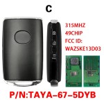 Aftermarket Smart Car Key For Mazda CX-5 2020-2021 Remote Control PN TAYA-67-5DYB FCCID WAZSKE13D03 315MHZ 49 Chip