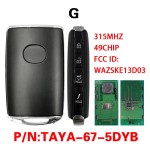Aftermarket Smart Car Key For Mazda CX-5 2020-2021 Remote Control PN TAYA-67-5DYB FCCID WAZSKE13D03 315MHZ 49 Chip