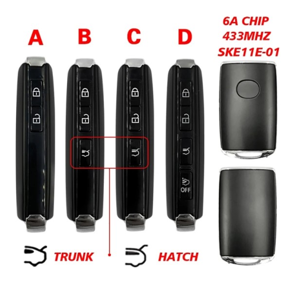 Aftermarket Key For Mazda CX-30 2019- 2021 Smart Remote Control 434MHZ 6A Chip FCCID SKE11E-01 P/N DFY7-67-5DYA