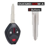 OUCG8D-620M-A 2+1/3+1 Buttons 313.8MHz ID46 Chip Remote Car Key Right Blade(No logo/With logo)