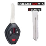 OUCG8D-620M-A 2+1/3+1 Buttons 313.8MHz ID46 Chip Remote Car Key Right Blade(No logo/With logo)