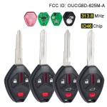 OUCG8D-625M-A 2+1/3+1 Buttons 313.8MHz ID46 Chip  Remote Car Key Fob Right/Left Blade