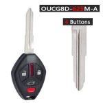 OUCG8D-625M-A 2+1/3+1 Buttons 313.8MHz ID46 Chip  Remote Car Key Fob Right/Left Blade