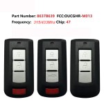 2/3/2+1/3+1 Buttons OUCGHR-M013 ID47 Chip 433Mhz(No logo/With logo)