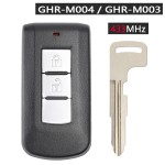 Mitsubishi 2/3/3+1 Buttons GHR-M003 / GHR-M004 315MHz ID47 Chip(No logo/With logo)