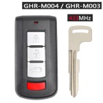 Mitsubishi 2/3/3+1 Buttons GHR-M003 / GHR-M004 315MHz ID47 Chip(No logo/With logo)