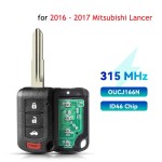 Mitsubishi 2+1/3+1 Buttons P/N: 6370B944 315MHz ID46 OUCJ166N(No logo)