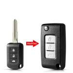 Mitsubishi 2/3 Buttons flip key shell  MIT11R(With logo)