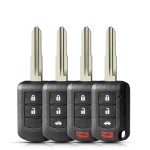 Mitsubishi 2/2+1/3/3+1 buttons key shell right blade(No logo/With logo)