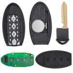 Nissan 3+1 Buttons 315MHz 4A Chip FCC ID:KR5S180144203 S180144203 (No logo/With logo)
