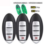 Nissan 2+1/3+1 Buttons KR55WK48903 315MHz ID46  (No logo/With logo)