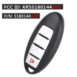 Nissan 2+1/3+1/4+1 Buttons FCC ID: KR5S180144106 433MHz 4A Chip P/N: S180144105 (No logo/With logo)