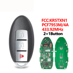 Nissan 2/2+1/3/3+1/4+1 Buttons FCC:KR5TXN1 PCF7953/4A Chip 433.92MHz Keyless Go S180144500(No logo/With logo)