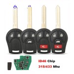 2/2+1/3/3+1 Buttons CWTWB1U751 315/433MHz (No logo/With logo)