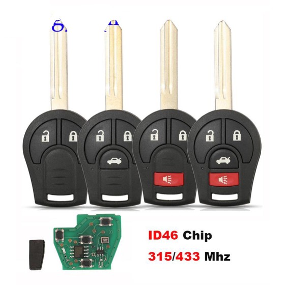 2/2+1/3/3+1 Buttons CWTWB1U751 315/433MHz (No logo/With logo)