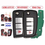 Nissan 2+1/3+1 Buttons 315/433MHz ID46 Chip KBRASTU15(No logo/With logo)