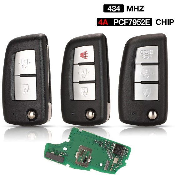 2/2+1/3 Buttons CWTWB1G767 433MHz PCF7961M / 4A Chip(No logo/With logo)