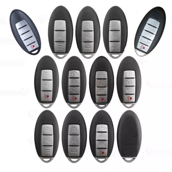 Nissan key shell 2/2+1/3/3+1/4+1 buttons(hold right) (No logo/With logo)