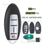 315MHz ID46/PCF7952A Chip P/N: 285E3-1JB5A Car Keyless Smart Remote Key Fob for Nissan Quest 2013 2014 2015 2016 2017