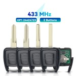 2 Buttons Remote Control 434MHZ ID40 Chip YM28/HU46/HU43/HU100 Blade