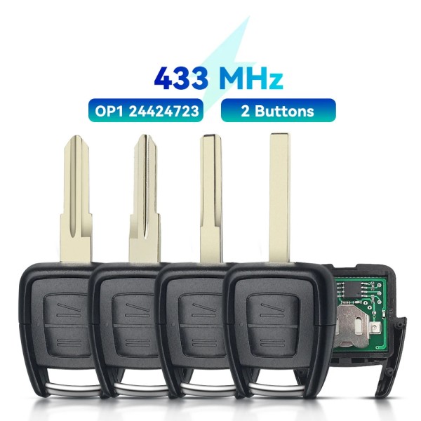 2 Buttons Remote Control 434MHZ ID40 Chip YM28/HU46/HU43/HU100 Blade