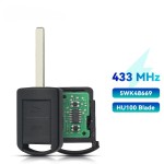 Remote Control No Chip 5WK48669 ASK 433Mhz HU100/HU43/YM28/HU46