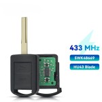 Remote Control No Chip 5WK48669 ASK 433Mhz HU100/HU43/YM28/HU46