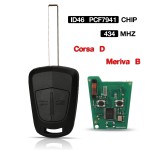 Opel/Vauxhall 433MHz PCF7941 Corsa D Meriva B/Astra H Zafira B