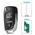 433Mhz Remote Key ID46 For Peugeot 2BTN