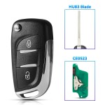 433Mhz Remote Key ID46 For Peugeot 2BTN