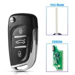 433Mhz Remote Key ID46 For Peugeot 3BTN