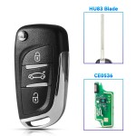 433Mhz Remote Key ID46 For Peugeot 3BTN