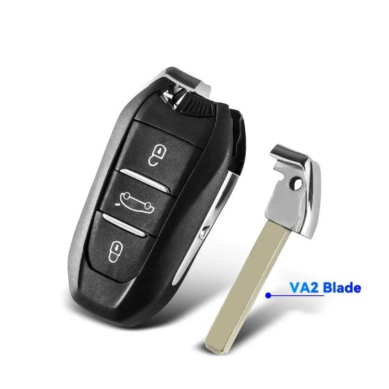3 Buttons Car Remote Key Shell for Peugeot