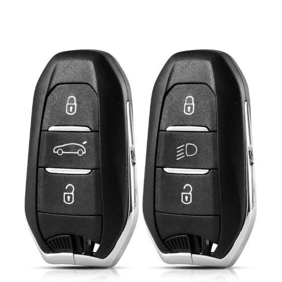 3 Buttons Car Remote Key Shell for Peugeot