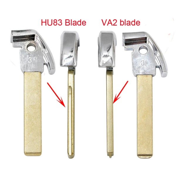 Peugeot VA2/HU83 blade Emergency Key