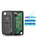 ID46 PCF7941 Remote Key For Peugeot 2BTN