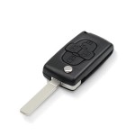 4 Buttons Light Car Key Shell Fob For Peugeot