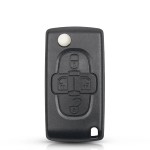 4 Buttons Light Car Key Shell Fob For Peugeot