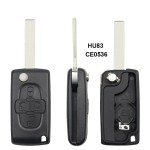 4 Buttons Light Car Key Shell Fob For Peugeot