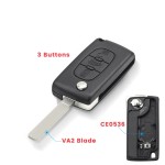 Flip Remote Van Car Key For Peugeot Partner