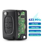 Peugeot 3BTN Sedan 434Mhz ID46 PCF7941 Remote Key