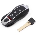 Porsche 3+1 Buttons Remote Key KR55WK50138 ASK 315MHz Keyless Go(No logo/With logo)