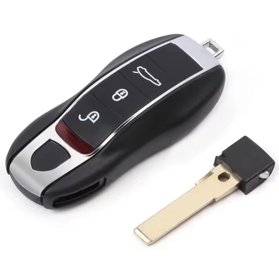 Porsche 3+1 Buttons Remote Key KR55WK50138 ASK 315MHz Keyless Go(No logo/With logo)