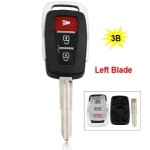 3 Button Remote Key Shell Case Smart Car Key Housing Cover for Proton with Uncut Left Blade or Right Blade