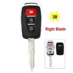 3 Button Remote Key Shell Case Smart Car Key Housing Cover for Proton with Uncut Left Blade or Right Blade